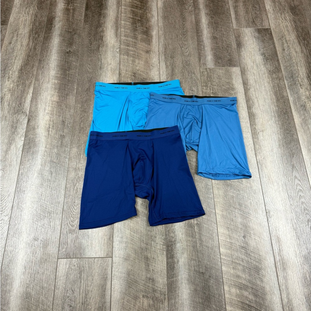 Pair Of Theives Men's Blue Boxer Briefs Set